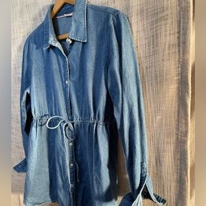 In due time denim maternity top, maternity